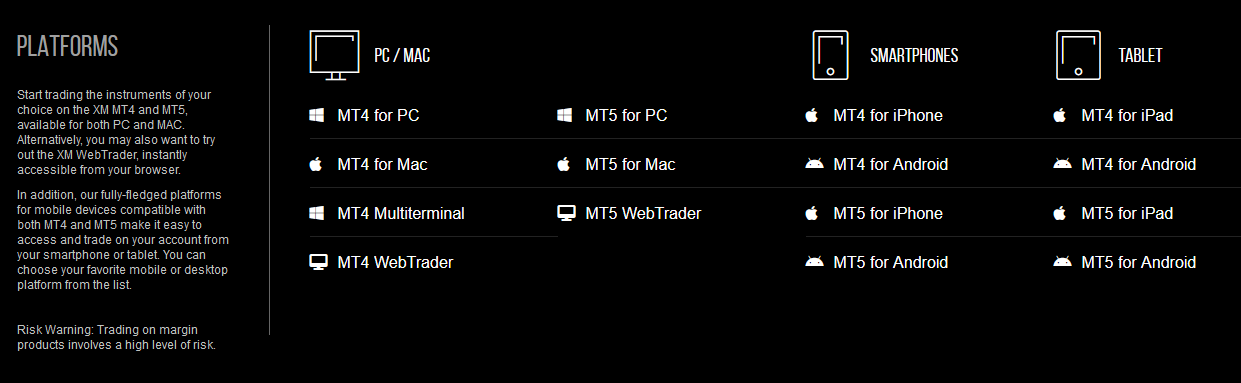 xm platforms